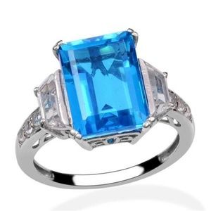 Genuine Platinum over Sterling Silver (.925) ring